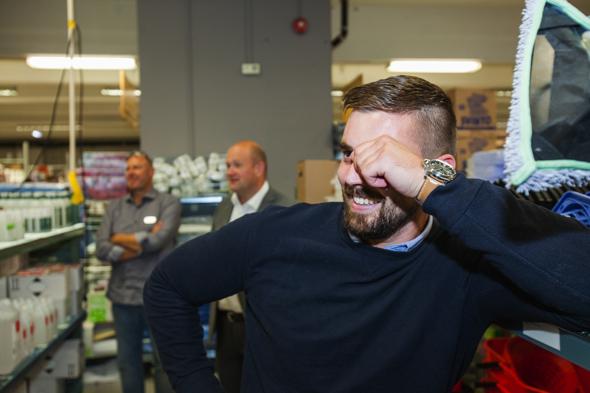 Ludde från Procurator på Invigningen av Supplies Direct City 31 aug 2018